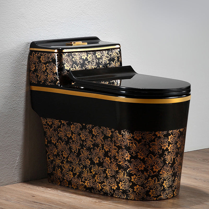 Traditional Floor Mounted Toilet All In One Porcelain Siphon Jet Flush Toilet 15"L x 27"W x 24"H 14" Clearhalo 'Bathroom Remodel & Bathroom Fixtures' 'Home Improvement' 'home_improvement' 'home_improvement_toilets' 'Toilets & Bidets' 'Toilets' 7365231