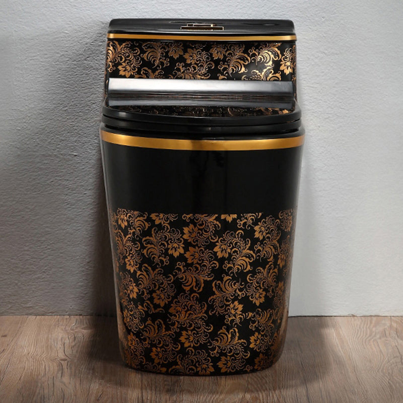 Traditional Floor Mounted Toilet All In One Porcelain Siphon Jet Flush Toilet 15"L x 27"W x 24"H 16" Clearhalo 'Bathroom Remodel & Bathroom Fixtures' 'Home Improvement' 'home_improvement' 'home_improvement_toilets' 'Toilets & Bidets' 'Toilets' 7365235