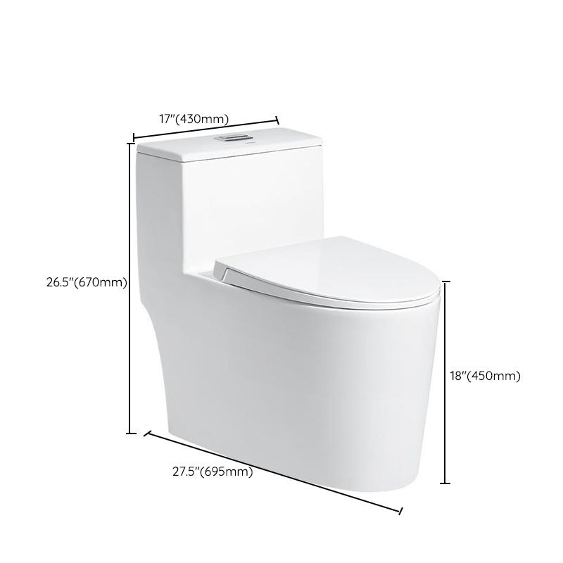 Contemporary White Flush Toilet Ceramic Urine Toilet for Bathroom Clearhalo 'Bathroom Remodel & Bathroom Fixtures' 'Home Improvement' 'home_improvement' 'home_improvement_toilets' 'Toilets & Bidets' 'Toilets' 7365257