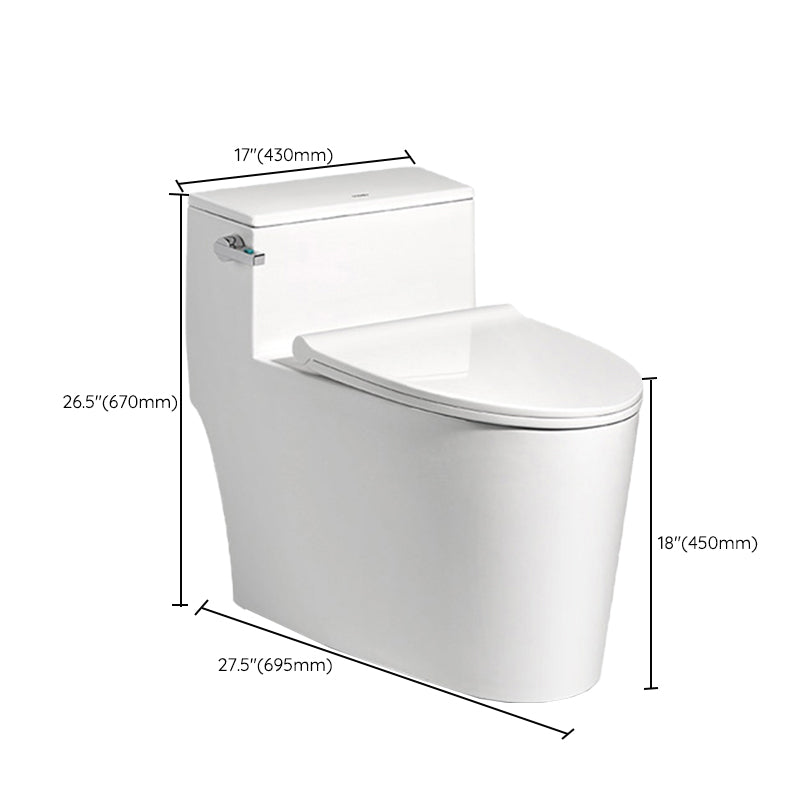 Contemporary White Flush Toilet Ceramic Urine Toilet for Bathroom Clearhalo 'Bathroom Remodel & Bathroom Fixtures' 'Home Improvement' 'home_improvement' 'home_improvement_toilets' 'Toilets & Bidets' 'Toilets' 7365258