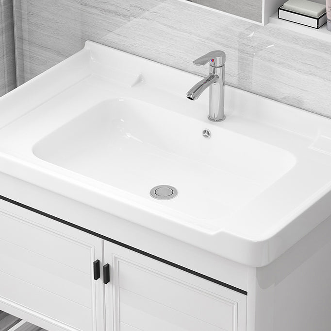 Freestanding Bathroom Sink Vanity Glam Single-Sink Bathroom Vanity Clearhalo 'Bathroom Remodel & Bathroom Fixtures' 'Bathroom Vanities' 'bathroom_vanities' 'Home Improvement' 'home_improvement' 'home_improvement_bathroom_vanities' 7365319