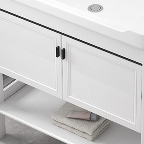 Freestanding Bathroom Sink Vanity Glam Single-Sink Bathroom Vanity Clearhalo 'Bathroom Remodel & Bathroom Fixtures' 'Bathroom Vanities' 'bathroom_vanities' 'Home Improvement' 'home_improvement' 'home_improvement_bathroom_vanities' 7365321