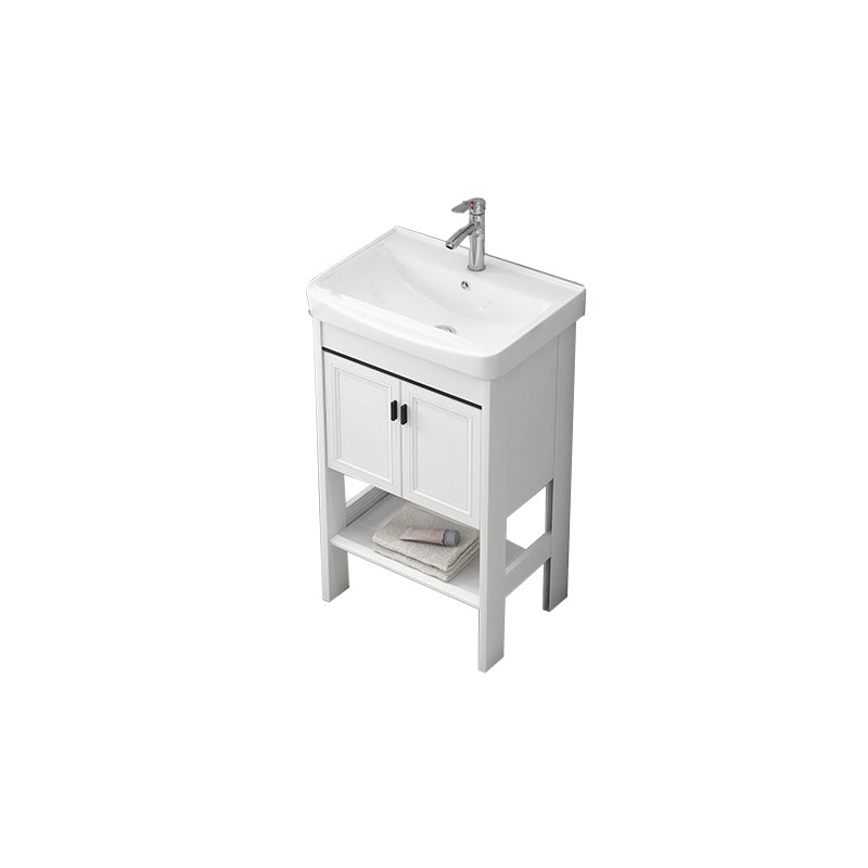 Freestanding Bathroom Sink Vanity Glam Single-Sink Bathroom Vanity Vanity & Faucet 20"L x 14"W x 33"H Clearhalo 'Bathroom Remodel & Bathroom Fixtures' 'Bathroom Vanities' 'bathroom_vanities' 'Home Improvement' 'home_improvement' 'home_improvement_bathroom_vanities' 7365330