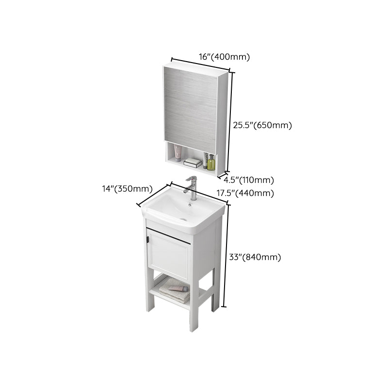 Freestanding Bathroom Sink Vanity Glam Single-Sink Bathroom Vanity Clearhalo 'Bathroom Remodel & Bathroom Fixtures' 'Bathroom Vanities' 'bathroom_vanities' 'Home Improvement' 'home_improvement' 'home_improvement_bathroom_vanities' 7365355
