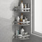 Silver/Black Bath Hardware Set Modern 1/2/3 - Piece Bath Shelf 11" Silver 3 Piece Set Clearhalo 'Bathroom Hardware Sets' 'Bathroom Hardware' 'Bathroom Remodel & Bathroom Fixtures' 'bathroom_hardware_sets' 'Home Improvement' 'home_improvement' 'home_improvement_bathroom_hardware_sets' 7365371