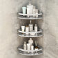 Silver/Black Bath Hardware Set Modern 1/2/3 - Piece Bath Shelf 11.5" Silver 3 Piece Set Clearhalo 'Bathroom Hardware Sets' 'Bathroom Hardware' 'Bathroom Remodel & Bathroom Fixtures' 'bathroom_hardware_sets' 'Home Improvement' 'home_improvement' 'home_improvement_bathroom_hardware_sets' 7365380
