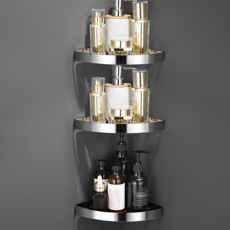 Minimalism Bathroom Set Paper Holder 5 - Piece Bathroom Hardware Set Silver 3 Piece Set Triangle Clearhalo 'Bathroom Hardware Sets' 'Bathroom Hardware' 'Bathroom Remodel & Bathroom Fixtures' 'bathroom_hardware_sets' 'Home Improvement' 'home_improvement' 'home_improvement_bathroom_hardware_sets' 7365392