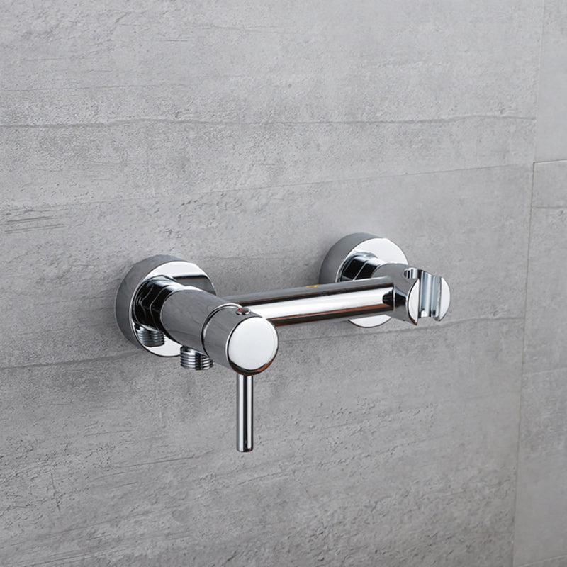 Lever Handle Tub Faucet Wall Mount Shower Hose Swivel Spout Bath Filler with Handshower Silver Hose Not Included Clearhalo 'Bathroom Remodel & Bathroom Fixtures' 'Bathtub Faucets' 'bathtub_faucets' 'Home Improvement' 'home_improvement' 'home_improvement_bathtub_faucets' 7366231