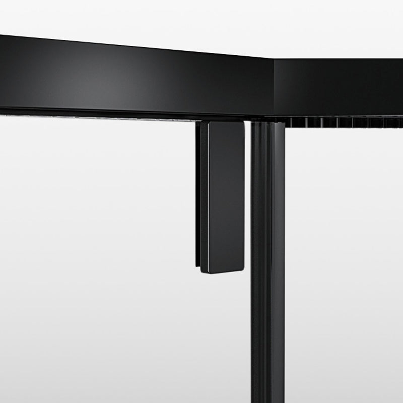 Tempered Shower Bath Door Transparent Metal Framed Shower Door Clearhalo 'Bathroom Remodel & Bathroom Fixtures' 'Home Improvement' 'home_improvement' 'home_improvement_shower_tub_doors' 'Shower and Tub Doors' 'shower_tub_doors' 'Showers & Bathtubs' 7367235