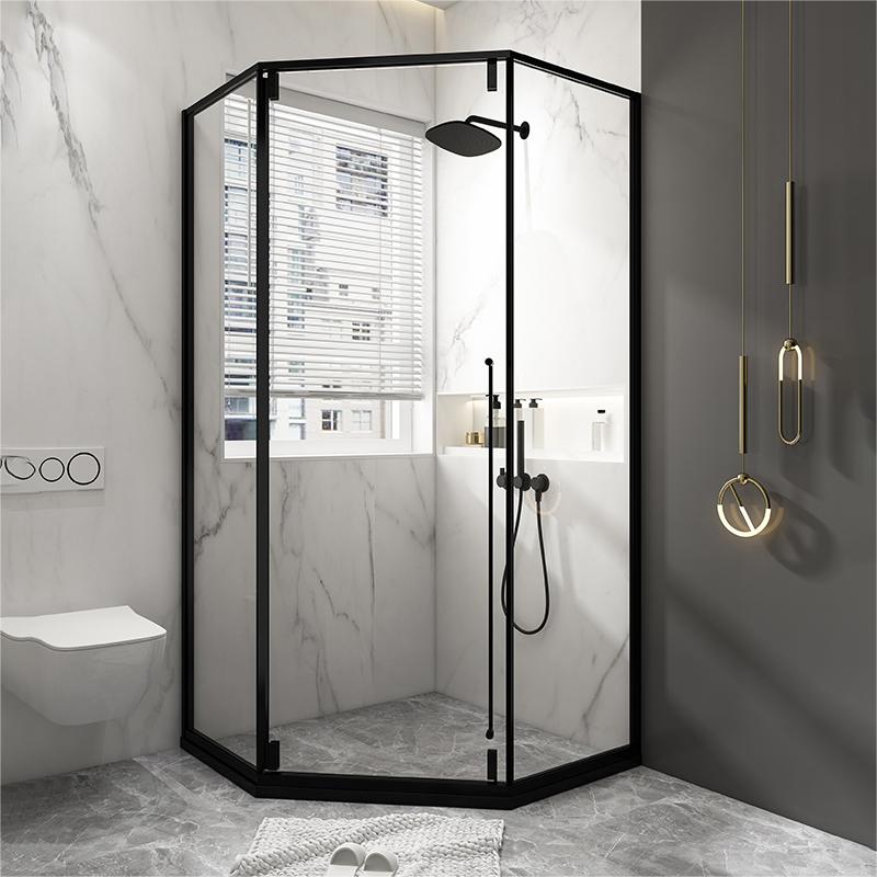 Tempered Shower Bath Door Transparent Metal Framed Shower Door Left Clearhalo 'Bathroom Remodel & Bathroom Fixtures' 'Home Improvement' 'home_improvement' 'home_improvement_shower_tub_doors' 'Shower and Tub Doors' 'shower_tub_doors' 'Showers & Bathtubs' 7367241