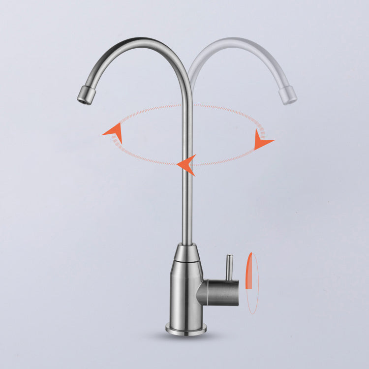 Contemporary Kitchen Bar Faucet Swivel Spout Lead Free Kitchen Faucet Clearhalo 'Home Improvement' 'home_improvement' 'home_improvement_kitchen_faucets' 'Kitchen Faucets' 'Kitchen Remodel & Kitchen Fixtures' 'Kitchen Sinks & Faucet Components' 'kitchen_faucets' 7368242