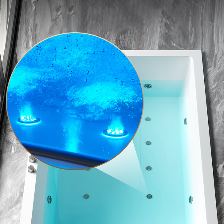 Rectangular White Bath Acrylic Modern Soaking Drop-in Bathtub Clearhalo 'Bathroom Remodel & Bathroom Fixtures' 'Bathtubs' 'Home Improvement' 'home_improvement' 'home_improvement_bathtubs' 'Showers & Bathtubs' 7368599