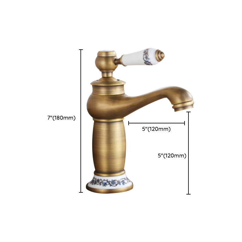 Country Wide Spread Bathroom Faucet Vintage Vanity Sink Faucet Clearhalo 'bathroom_sink_faucets' 'Conjunta de Baño y Conjunta de Grifo' 'Coronamiento de Baño y Dispositivo de Baño' 'Grifo del lavabo del baño' 'Hogar' 'home_improvement' 'home_improvement_bathroom_sink_faucets' 'Mejoras para el hogar' 7368839