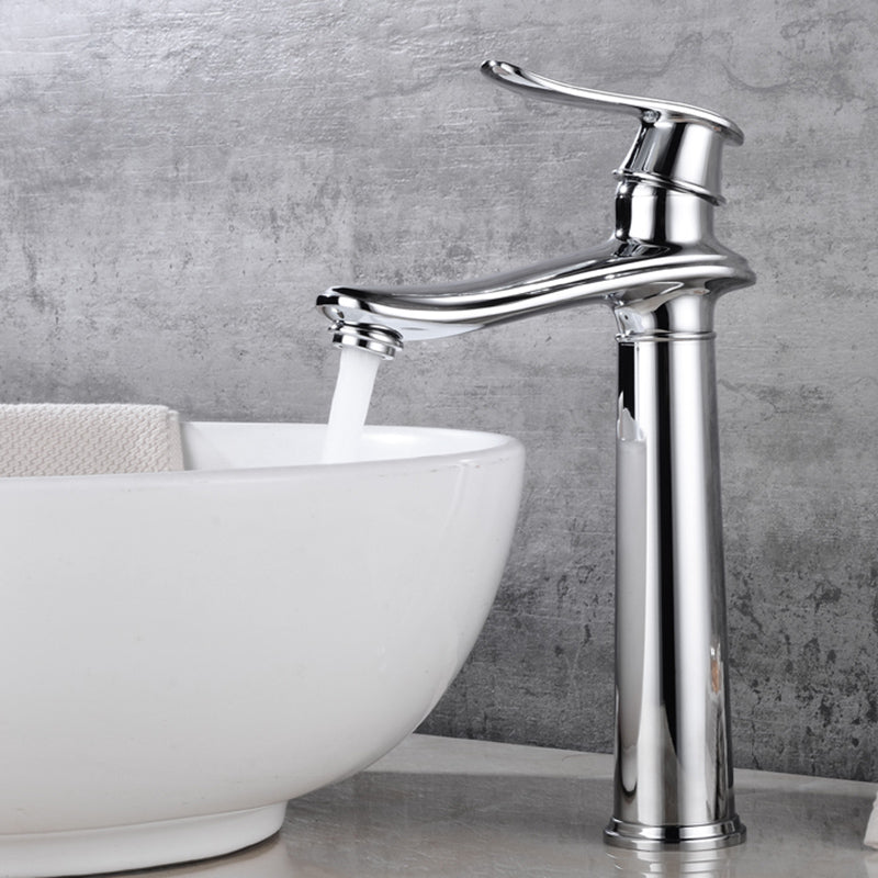 Country Wide Spread Bathroom Faucet Vintage Lever Lavatory Faucet Chrome 11.8" Shut-off Valve Not Included Clearhalo 'Bathroom Remodel & Bathroom Fixtures' 'Bathroom Sink Faucets' 'Bathroom Sinks & Faucet Components' 'bathroom_sink_faucets' 'Home Improvement' 'home_improvement' 'home_improvement_bathroom_sink_faucets' 7368843