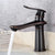 Country Wide Spread Bathroom Faucet Vintage Lever Lavatory Faucet Black 7.9" Shut-off Valve Not Included Clearhalo 'Bathroom Remodel & Bathroom Fixtures' 'Bathroom Sink Faucets' 'Bathroom Sinks & Faucet Components' 'bathroom_sink_faucets' 'Home Improvement' 'home_improvement' 'home_improvement_bathroom_sink_faucets' 7368848