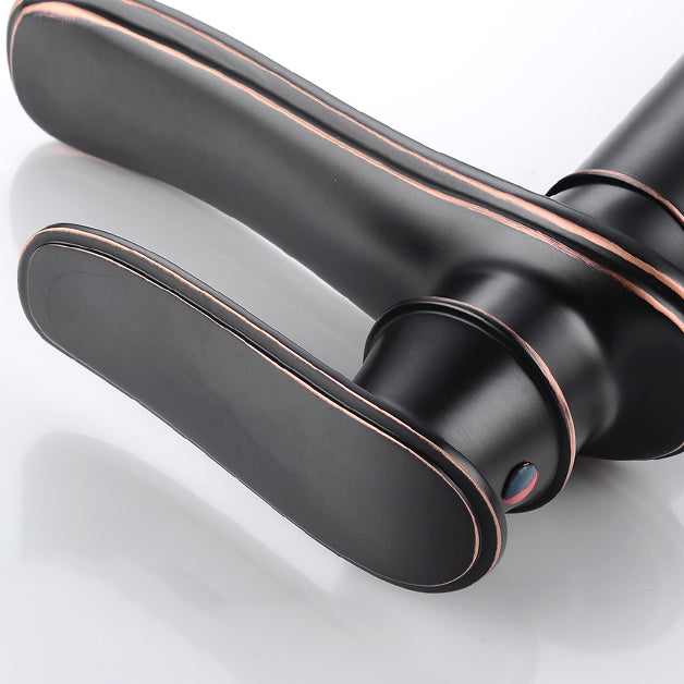 Country Wide Spread Bathroom Faucet Vintage Lever Lavatory Faucet Clearhalo 'Bathroom Remodel & Bathroom Fixtures' 'Bathroom Sink Faucets' 'Bathroom Sinks & Faucet Components' 'bathroom_sink_faucets' 'Home Improvement' 'home_improvement' 'home_improvement_bathroom_sink_faucets' 7368856_bf048f82-620e-4277-939d-2f36f6683e70