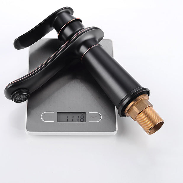 Country Wide Spread Bathroom Faucet Vintage Lever Lavatory Faucet Clearhalo 'Bathroom Remodel & Bathroom Fixtures' 'Bathroom Sink Faucets' 'Bathroom Sinks & Faucet Components' 'bathroom_sink_faucets' 'Home Improvement' 'home_improvement' 'home_improvement_bathroom_sink_faucets' 7368858