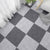 Rectangle Plastic Floor Water Resistant Fabric Look Floor Tiles Grey Clearhalo 'Flooring 'Home Improvement' 'home_improvement' 'home_improvement_vinyl_flooring' 'Vinyl Flooring' 'vinyl_flooring' Walls and Ceiling' 7368936
