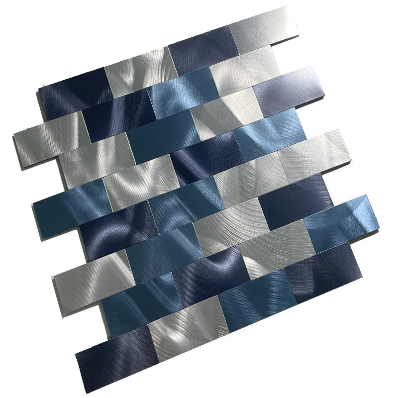 Rectangle Tile Peel and Stick Tile Kitchen Backsplash Peel and Stick Wall Tile Blue Clearhalo 'Flooring 'Home Improvement' 'home_improvement' 'home_improvement_peel_stick_blacksplash' 'Peel & Stick Backsplash Tile' 'peel_stick_blacksplash' 'Walls & Ceilings' Walls and Ceiling' 7369006