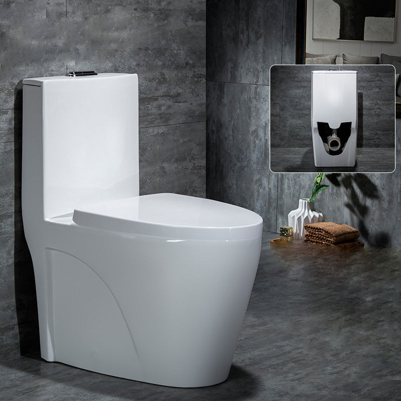 Modern 1 Piece Flush Toilet Seat Included Urine Toilet for Bathroom 15"L x 27"W x 31"H Toilet with Sprayer Clearhalo 'Bathroom Remodel & Bathroom Fixtures' 'Home Improvement' 'home_improvement' 'home_improvement_toilets' 'Toilets & Bidets' 'Toilets' 7369610