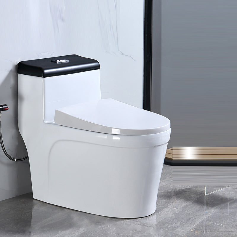 Floor Mounted Urine Toilet One Piece Toilet Modern Single Flush Toilet Bowl 15"L x 28"W x 26"H White Wall Clearhalo 'Bathroom Remodel & Bathroom Fixtures' 'Home Improvement' 'home_improvement' 'home_improvement_toilets' 'Toilets & Bidets' 'Toilets' 7369623