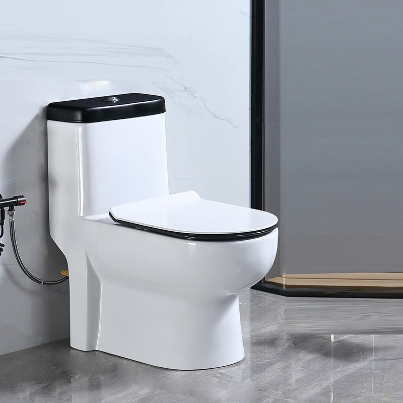 Floor Mounted Urine Toilet One Piece Toilet Modern Single Flush Toilet Bowl 14"L x 27"W x 29"H White Wall Clearhalo 'Bathroom Remodel & Bathroom Fixtures' 'Home Improvement' 'home_improvement' 'home_improvement_toilets' 'Toilets & Bidets' 'Toilets' 7369627