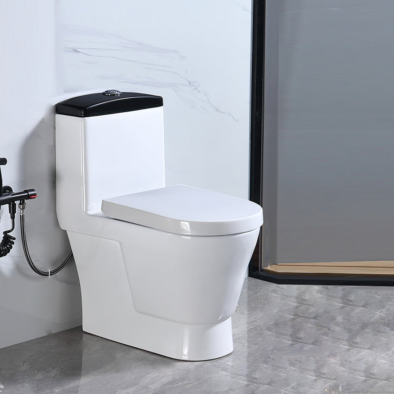 Floor Mounted Urine Toilet One Piece Toilet Modern Single Flush Toilet Bowl 14"L x 24"W x 29"H White Left Side Clearhalo 'Bathroom Remodel & Bathroom Fixtures' 'Home Improvement' 'home_improvement' 'home_improvement_toilets' 'Toilets & Bidets' 'Toilets' 7369634