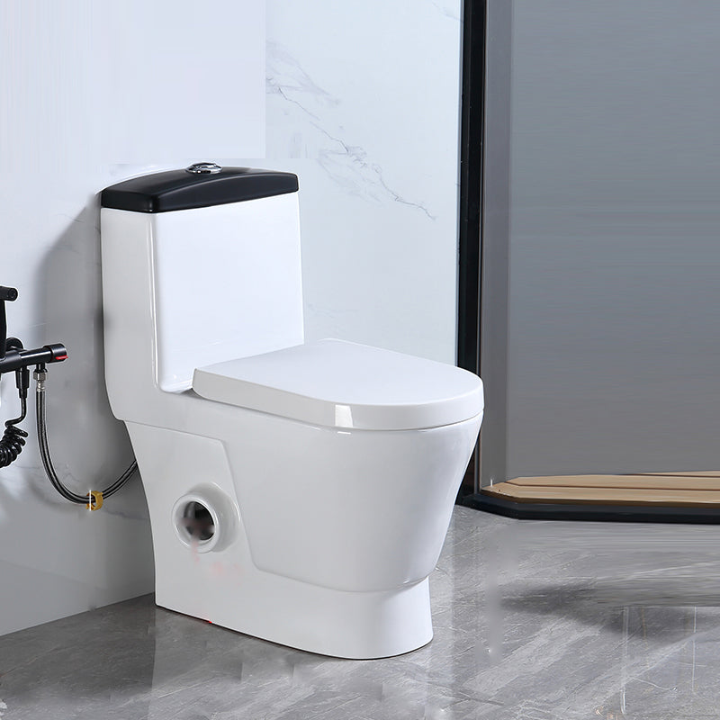 Floor Mounted Urine Toilet One Piece Toilet Modern Single Flush Toilet Bowl 14"L x 24"W x 29"H White Right Side Clearhalo 'Bathroom Remodel & Bathroom Fixtures' 'Home Improvement' 'home_improvement' 'home_improvement_toilets' 'Toilets & Bidets' 'Toilets' 7369639