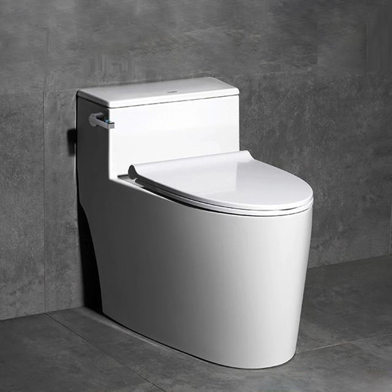 Modern Seat Included Flush Toilet One Piece Urine Toilet for Bathroom Bright White 14" Clearhalo 'Bathroom Remodel & Bathroom Fixtures' 'Home Improvement' 'home_improvement' 'home_improvement_toilets' 'Toilets & Bidets' 'Toilets' 7369653