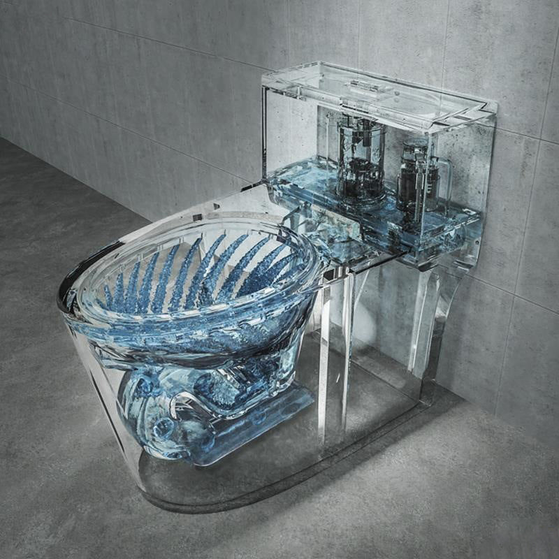 Modern Seat Included Flush Toilet One Piece Urine Toilet for Bathroom Clearhalo 'Bathroom Remodel & Bathroom Fixtures' 'Home Improvement' 'home_improvement' 'home_improvement_toilets' 'Toilets & Bidets' 'Toilets' 7369655