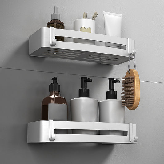 Silver Bathroom Accessory Set Modern Anti-rust 1/2/3 - Piece Bath Shelf