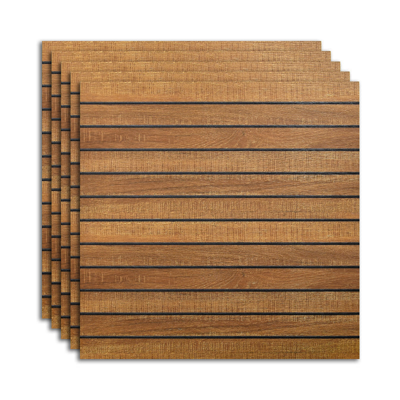 Outdoor Deck Tiles Composite Snapping Stripe Wooden Deck Tiles Walnut Straight Grain Clearhalo 'Home Improvement' 'home_improvement' 'home_improvement_outdoor_deck_tiles_planks' 'Outdoor Deck Tiles & Planks' 'Outdoor Flooring & Tile' 'Outdoor Remodel' 'outdoor_deck_tiles_planks' 7370530