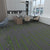 Modern Carpet Tiles Self Adhesive Multi Level Loop Stain Resistant Carpet Tile Gray-Green 40-Piece Set Clearhalo 'Carpet Tiles & Carpet Squares' 'carpet_tiles_carpet_squares' 'Flooring 'Home Improvement' 'home_improvement' 'home_improvement_carpet_tiles_carpet_squares' Walls and Ceiling' 7370568