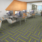 Modern Carpet Tiles Self Adhesive Multi Level Loop Stain Resistant Carpet Tile Yellow-Gray 40-Piece Set Clearhalo 'Carpet Tiles & Carpet Squares' 'carpet_tiles_carpet_squares' 'Flooring 'Home Improvement' 'home_improvement' 'home_improvement_carpet_tiles_carpet_squares' Walls and Ceiling' 7370580