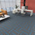 Modern Carpet Tiles Self Adhesive Multi Level Loop Stain Resistant Carpet Tile Gray/ Light Blue 40-Piece Set Clearhalo 'Carpet Tiles & Carpet Squares' 'carpet_tiles_carpet_squares' 'Flooring 'Home Improvement' 'home_improvement' 'home_improvement_carpet_tiles_carpet_squares' Walls and Ceiling' 7370584