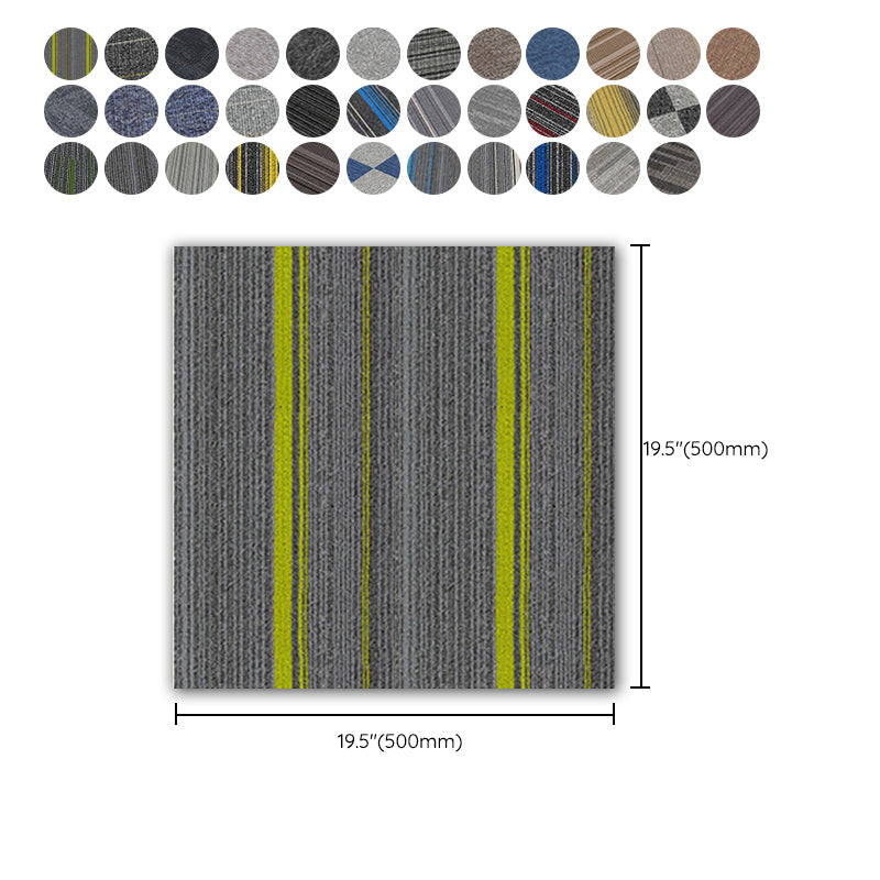 Modern Carpet Tiles Self Adhesive Multi Level Loop Stain Resistant Carpet Tile Clearhalo 'Carpet Tiles & Carpet Squares' 'carpet_tiles_carpet_squares' 'Flooring 'Home Improvement' 'home_improvement' 'home_improvement_carpet_tiles_carpet_squares' Walls and Ceiling' 7370593