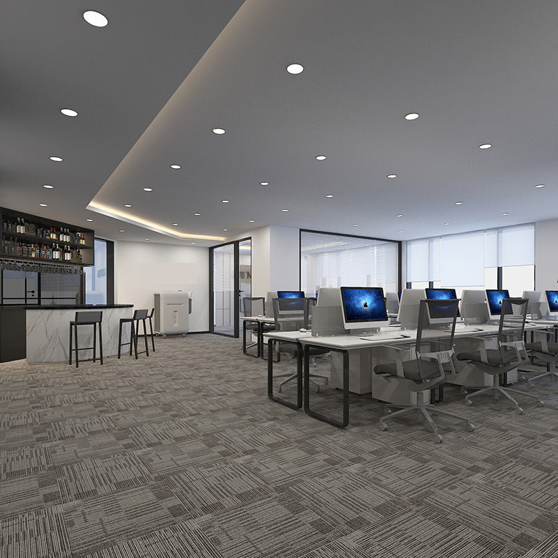 Modern Carpet Tiles Self Adhesive Multi Level Loop Fade Resistant Carpet Tile Flaxen 40-Piece Set Clearhalo 'Carpet Tiles & Carpet Squares' 'carpet_tiles_carpet_squares' 'Flooring 'Home Improvement' 'home_improvement' 'home_improvement_carpet_tiles_carpet_squares' Walls and Ceiling' 7370602