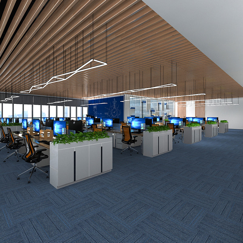 Modern Carpet Tiles Self Adhesive Multi Level Loop Fade Resistant Carpet Tile Blue 40-Piece Set Clearhalo 'Carpet Tiles & Carpet Squares' 'carpet_tiles_carpet_squares' 'Flooring 'Home Improvement' 'home_improvement' 'home_improvement_carpet_tiles_carpet_squares' Walls and Ceiling' 7370622