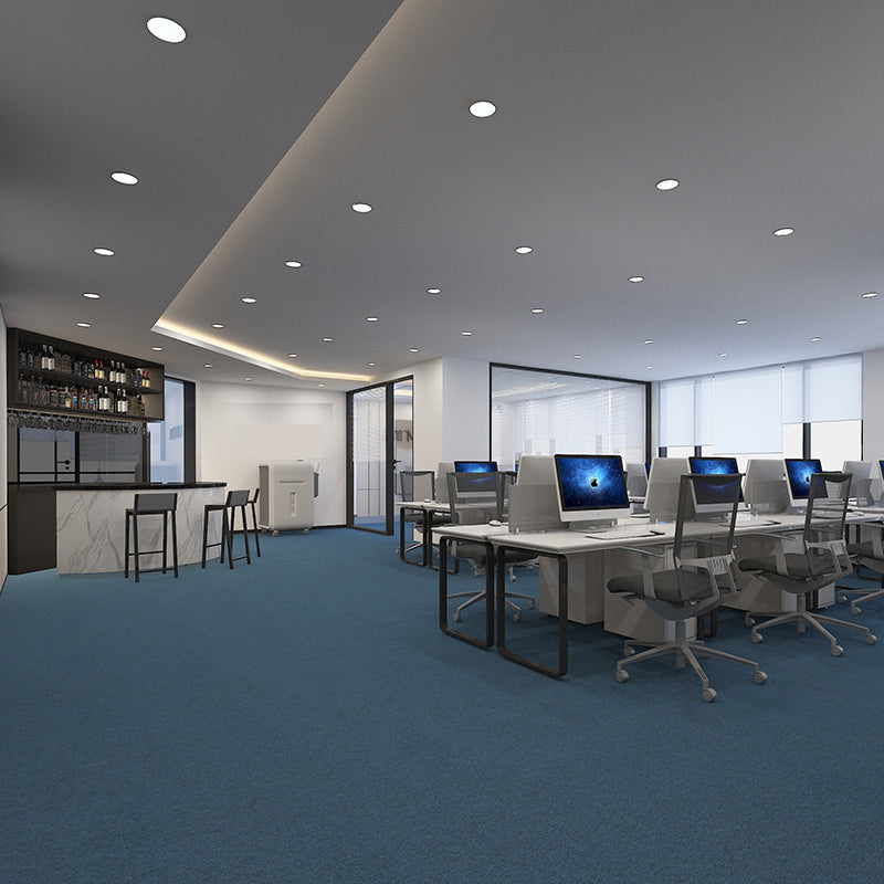 Modern Carpet Tiles Self Adhesive Multi Level Loop Fade Resistant Carpet Tile Navy 40-Piece Set Clearhalo 'Carpet Tiles & Carpet Squares' 'carpet_tiles_carpet_squares' 'Flooring 'Home Improvement' 'home_improvement' 'home_improvement_carpet_tiles_carpet_squares' Walls and Ceiling' 7370632