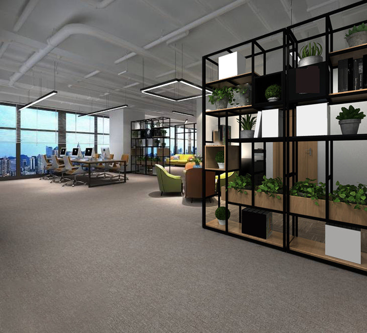 Modern Carpet Tiles Self Adhesive Multi Level Loop Fade Resistant Carpet Tile Pewter 40-Piece Set Clearhalo 'Carpet Tiles & Carpet Squares' 'carpet_tiles_carpet_squares' 'Flooring 'Home Improvement' 'home_improvement' 'home_improvement_carpet_tiles_carpet_squares' Walls and Ceiling' 7370633