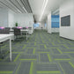 Modern Carpet Tiles Self Adhesive Multi Level Loop Fade Resistant Carpet Tile Gray-Green 40-Piece Set Asphalt Clearhalo 'Carpet Tiles & Carpet Squares' 'carpet_tiles_carpet_squares' 'Flooring 'Home Improvement' 'home_improvement' 'home_improvement_carpet_tiles_carpet_squares' Walls and Ceiling' 7370634