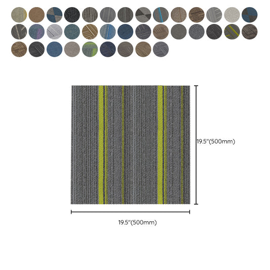 Modern Carpet Tiles Self Adhesive Multi Level Loop Fade Resistant Carpet Tile Clearhalo 'Carpet Tiles & Carpet Squares' 'carpet_tiles_carpet_squares' 'Flooring 'Home Improvement' 'home_improvement' 'home_improvement_carpet_tiles_carpet_squares' Walls and Ceiling' 7370639