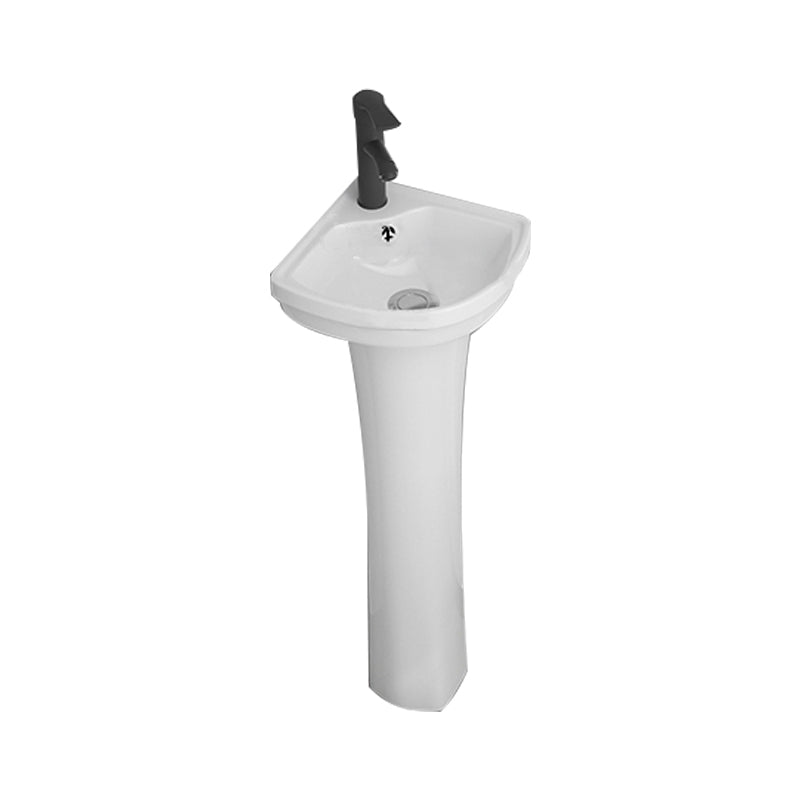 Modern Bathroom Vanity Freestanding Single-Sink Bathroom Vanity Set Vanity & Faucet 10"L x 10"W x 30"H Clearhalo 'Bathroom Remodel & Bathroom Fixtures' 'Bathroom Vanities' 'bathroom_vanities' 'Home Improvement' 'home_improvement' 'home_improvement_bathroom_vanities' 7370881