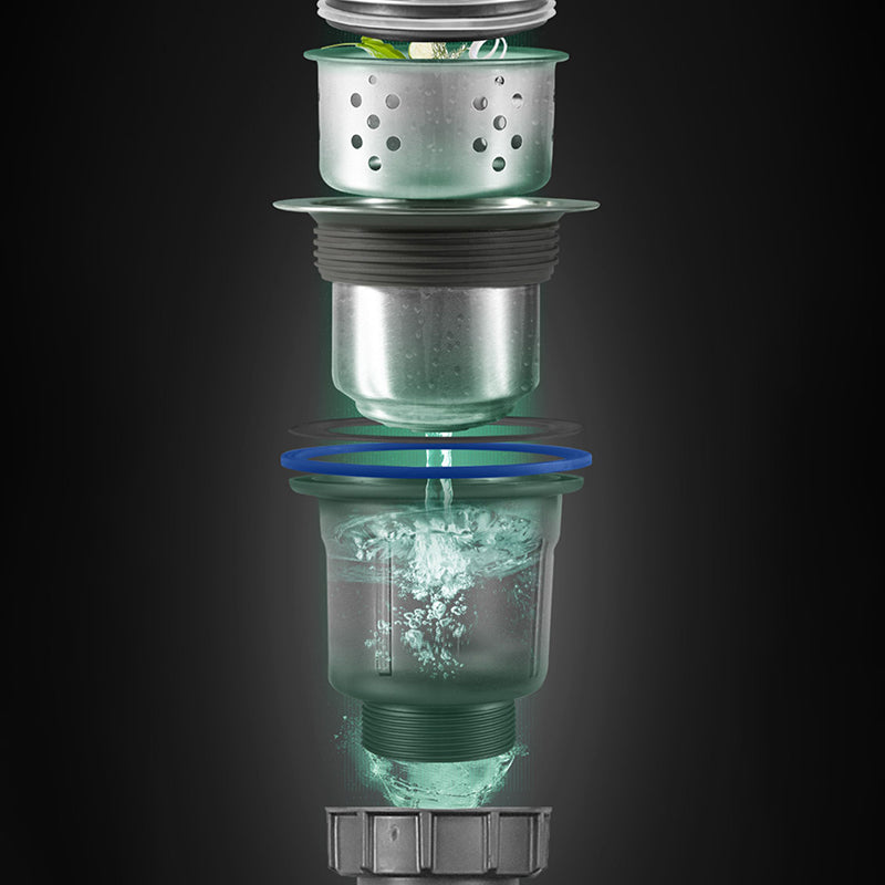 Soundproof Drop-In Kitchen Sink Diversion Design Kitchen Sink with Faucet Clearhalo 'Home Improvement' 'home_improvement' 'home_improvement_kitchen_sinks' 'Kitchen Remodel & Kitchen Fixtures' 'Kitchen Sinks & Faucet Components' 'Kitchen Sinks' 'kitchen_sinks' 7371295