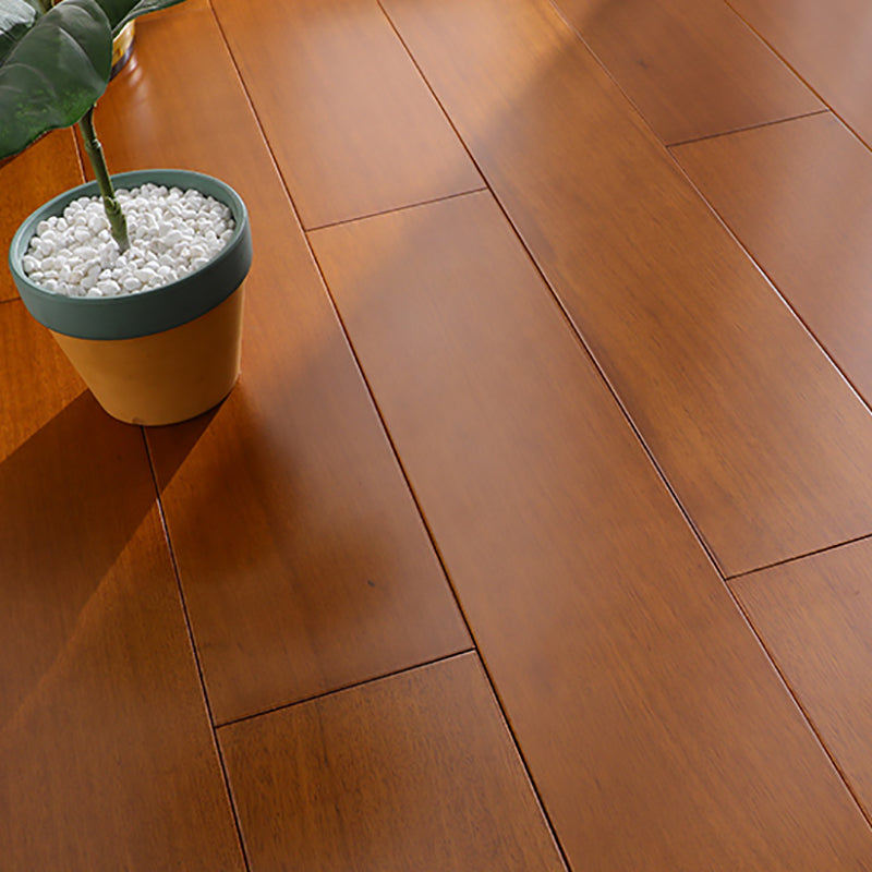 Traditional Wood Flooring Tiles Wire Brushed Click-Locking Side Trim Piece Walnut Clearhalo 'Flooring 'Hardwood Flooring' 'hardwood_flooring' 'Home Improvement' 'home_improvement' 'home_improvement_hardwood_flooring' Walls and Ceiling' 7371405