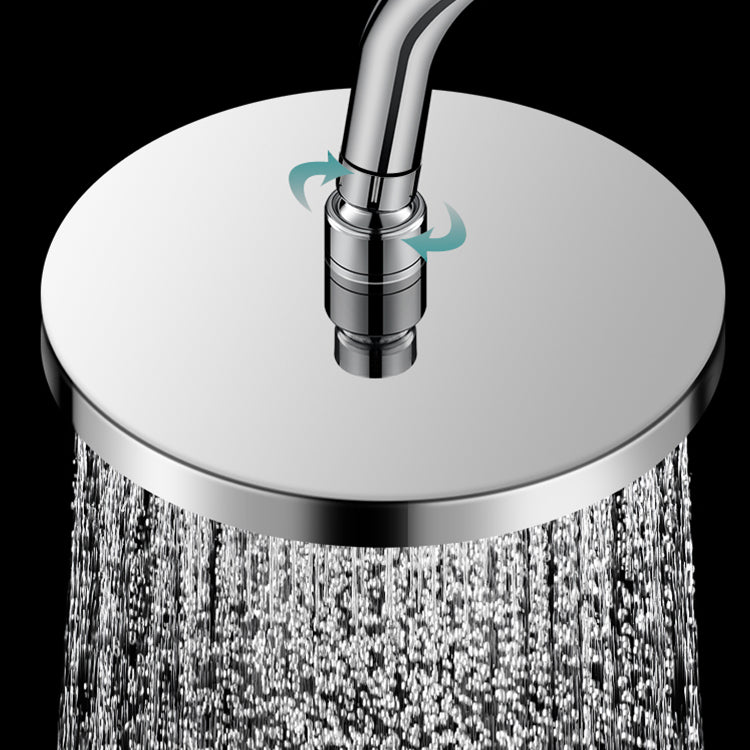 Round Fixed Shower Metal Modern Shower Head Combo Head for Bathroom Clearhalo 'Bathroom Remodel & Bathroom Fixtures' 'Home Improvement' 'home_improvement' 'home_improvement_shower_heads' 'Shower Heads' 'shower_heads' 'Showers & Bathtubs Plumbing' 'Showers & Bathtubs' 7371523