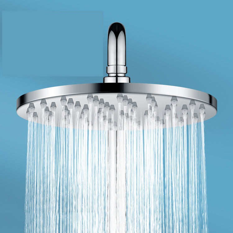 Metal Shower Head Combo Contemporary Round Fixed Shower Head for Bathroom Clearhalo 'Bathroom Remodel & Bathroom Fixtures' 'Home Improvement' 'home_improvement' 'home_improvement_shower_heads' 'Shower Heads' 'shower_heads' 'Showers & Bathtubs Plumbing' 'Showers & Bathtubs' 7371534