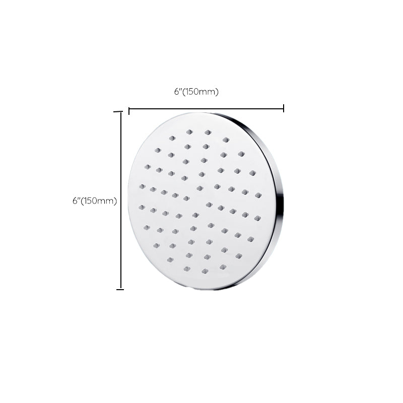 Metal Shower Head Combo Contemporary Round Fixed Shower Head for Bathroom Clearhalo 'Bathroom Remodel & Bathroom Fixtures' 'Home Improvement' 'home_improvement' 'home_improvement_shower_heads' 'Shower Heads' 'shower_heads' 'Showers & Bathtubs Plumbing' 'Showers & Bathtubs' 7371548