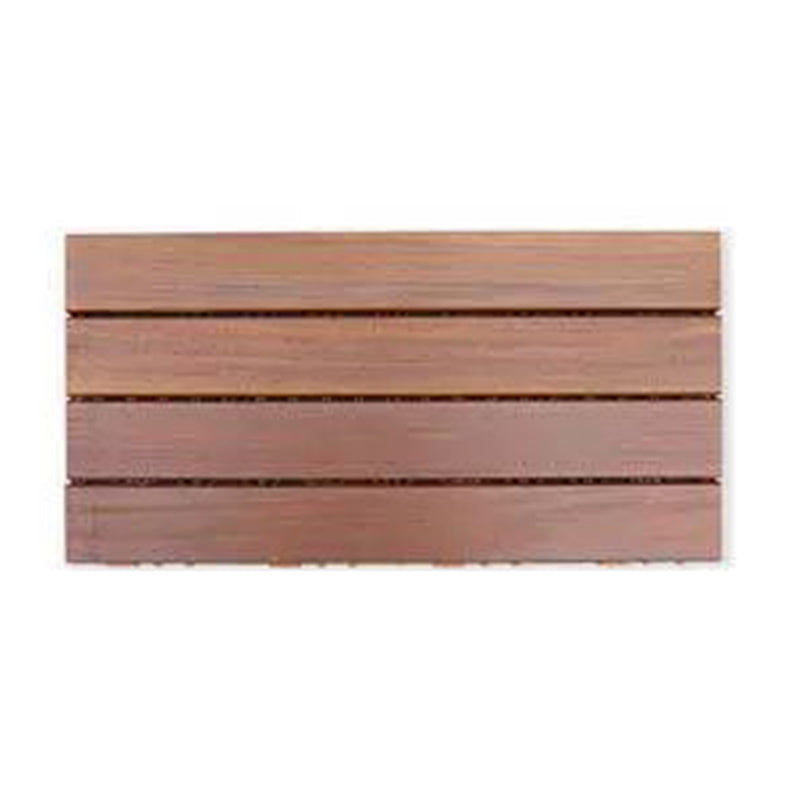 Modern Floor Bullnose Click-Locking Wood Tile Set for Patio Garden 1' x 2' Light Wood Clearhalo 'Flooring 'Hardwood Flooring' 'hardwood_flooring' 'Home Improvement' 'home_improvement' 'home_improvement_hardwood_flooring' Walls and Ceiling' 7372073