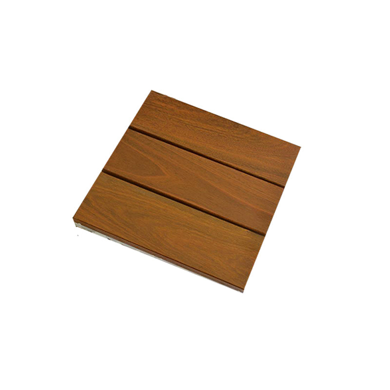 Modern Floor Bullnose Click-Locking Wood Tile Set for Patio Garden Clearhalo 'Flooring 'Hardwood Flooring' 'hardwood_flooring' 'Home Improvement' 'home_improvement' 'home_improvement_hardwood_flooring' Walls and Ceiling' 7372077